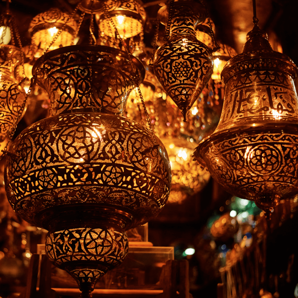 Lamps in Khan el Khalili Bazaar - - Luxury tour to Egypt