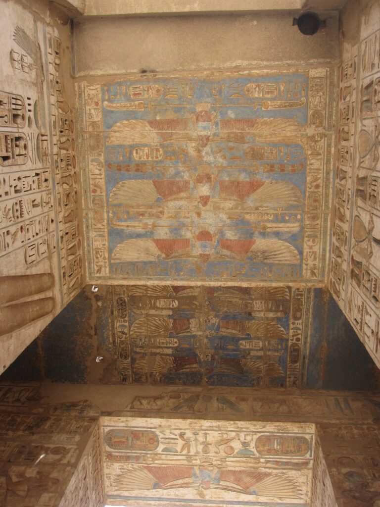 Interior Remesseum, archaeology tour to Egypt