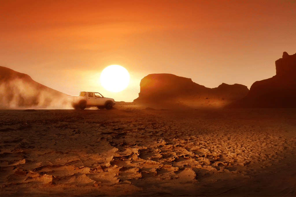 Lut Desert Sunset