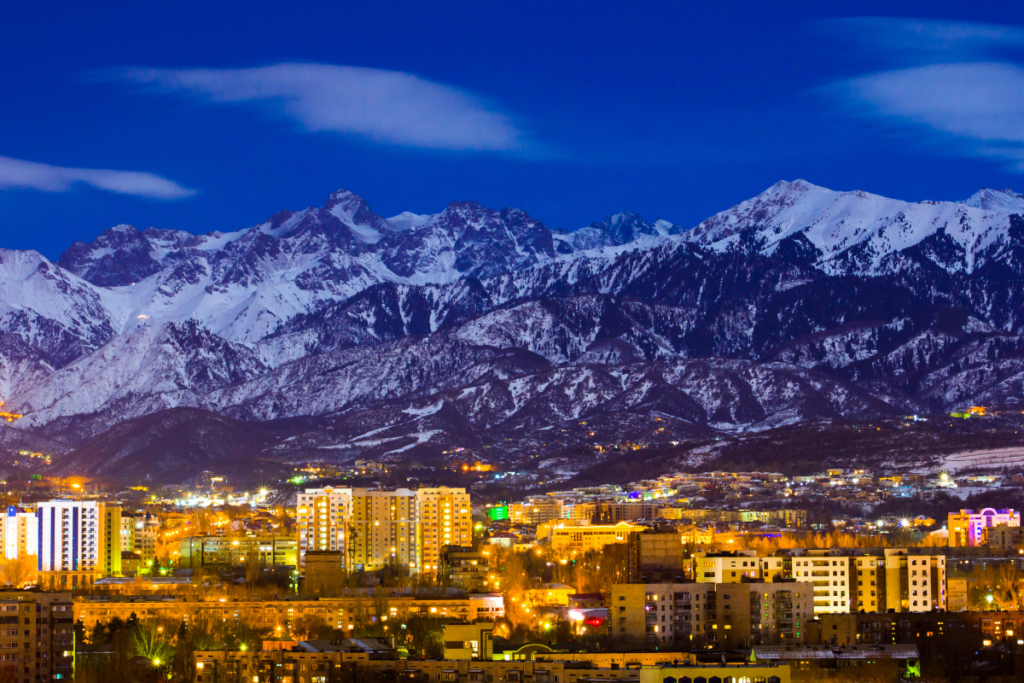 Almaty view, Kazakhstan tour