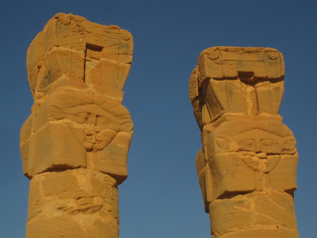 Hathor Columns at Gebel Barkal